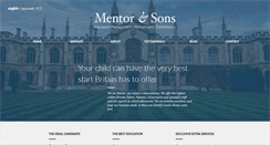 Desktop Screenshot of mentorandsons.com